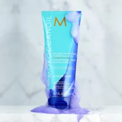 Moroccanoil Blonde Perfecting Purple Shampoo 200 Ml -Nice Hair Butik 72901131400352