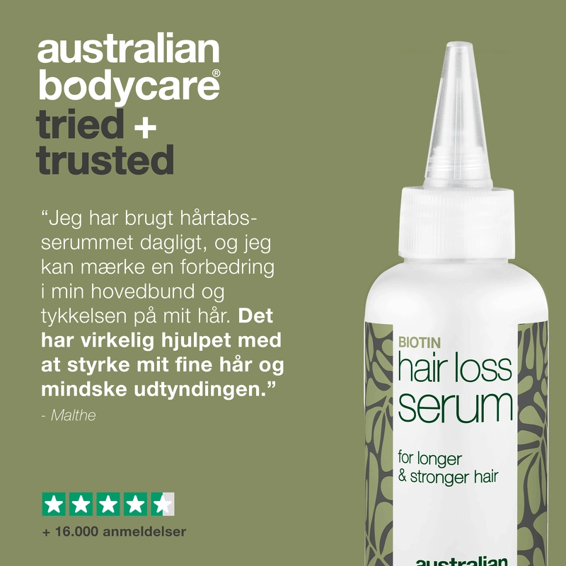 Australian Bodycare Hair Loss Serum 100 Ml 4 Australian Bodycare Hair Loss Serum 100 Ml - Billede 4