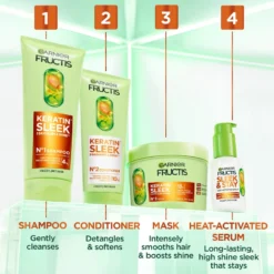 Garnier Fructis Keratin Sleek Mask 370 Ml -Nice Hair Butik garnier fructis keratin sleek mask 370 ml 1739277979