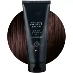 Forside 29 Forside -Nice Hair Butik idhair colour bomb 200 ml 471 dark brown 1679057146