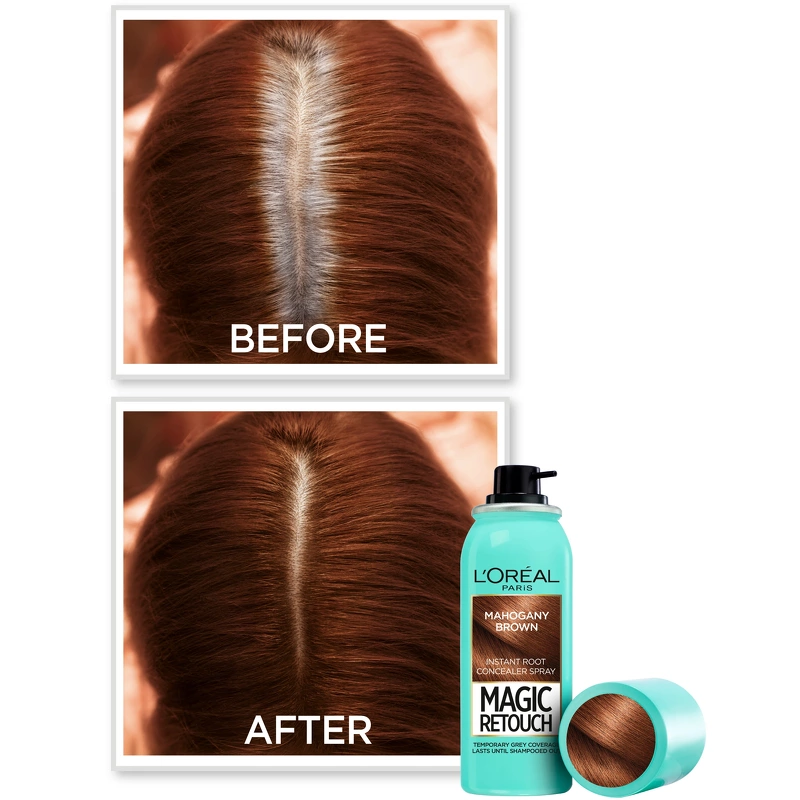 L’Oréal Paris L'Oréal Paris Magic Retouch Spray 75 Ml - Mahogany 2 L’Oréal Paris L'Oréal Paris Magic Retouch Spray 75 Ml - Mahogany - Billede 2