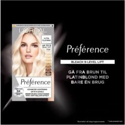 L’Oréal Paris L'Oréal Paris Préférence Le Blonding Advanced Bleach - 9L Ultra Platinum -Nice Hair Butik loreal paris preference 9l ultra platinum 1632993354