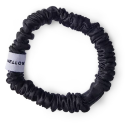 Mellow Mind Silk Scrunchie - Black