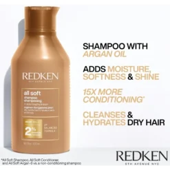 Redken All Soft Shampoo 300 Ml -Nice Hair Butik redken all soft shampoo 300 ml 1660633876