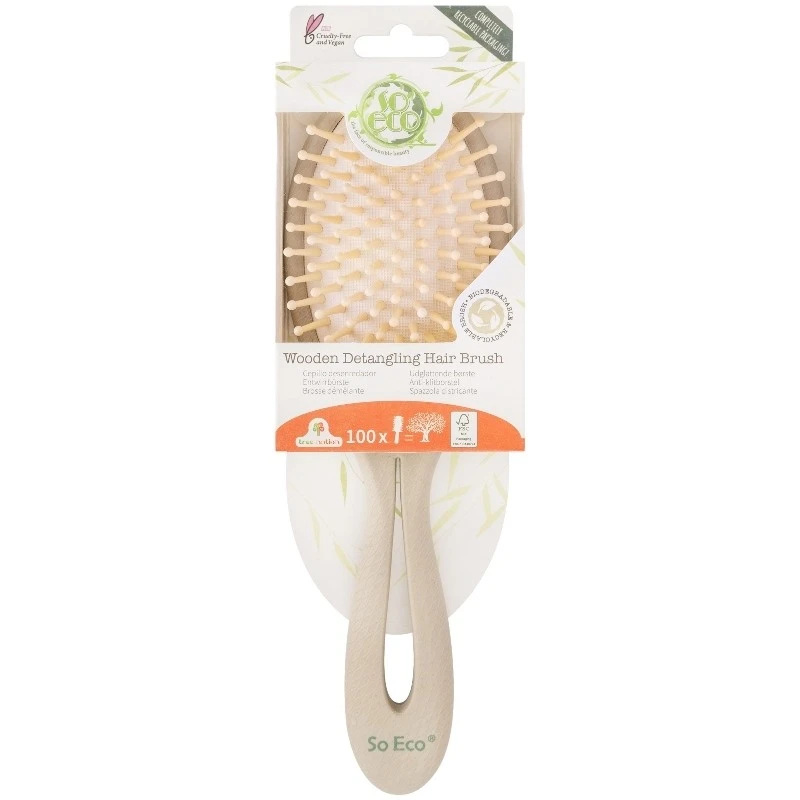 So Eco Biodegradable Gentle Detangling Brush 2 So Eco Biodegradable Gentle Detangling Brush - Billede 2